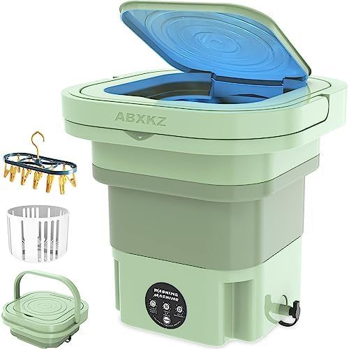 Washing Machine, 8L Large Capacity Portable Washing Machine, Foldable Small  Bucket Washer and Spin Dryer, Portable Laundry Machi - AliExpress
